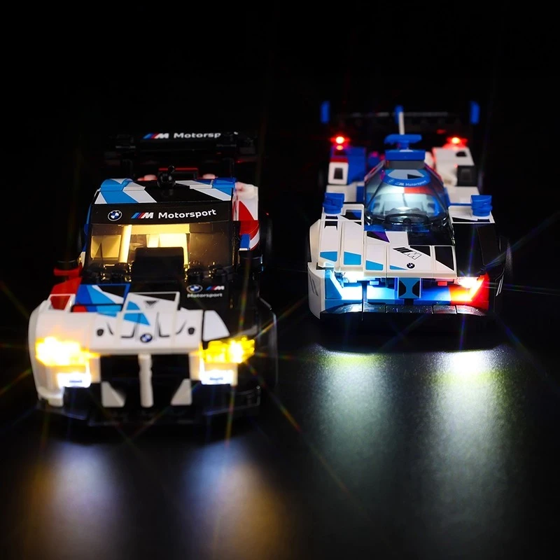 레고 BMW M4 GT3 BMW M 하이브리드 V8 레이싱카 76922(블록 제외)에 적합한 모델 없는 LED 조명 세트