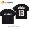 100% Cotton American Paul George Jersey Change Trend Heavy Long Sleeve T-shirt Couple Basketball Short Sleeve 1