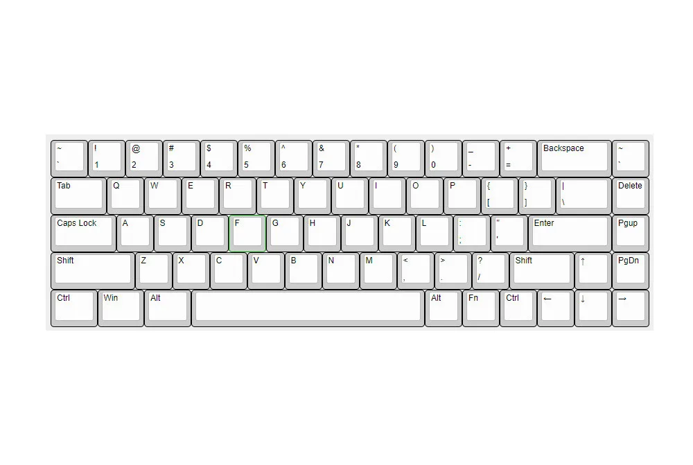 para teclado mecânico, 68 Layout, Compatível com