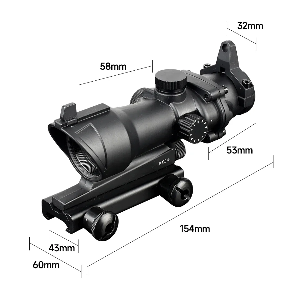 Tactical 1x32 Red Dot Sight Hunting Riflescope Adjustable Red Green Dot Reflex Sight Airsoft Optics Scope Fit 20mm Weaver Rail