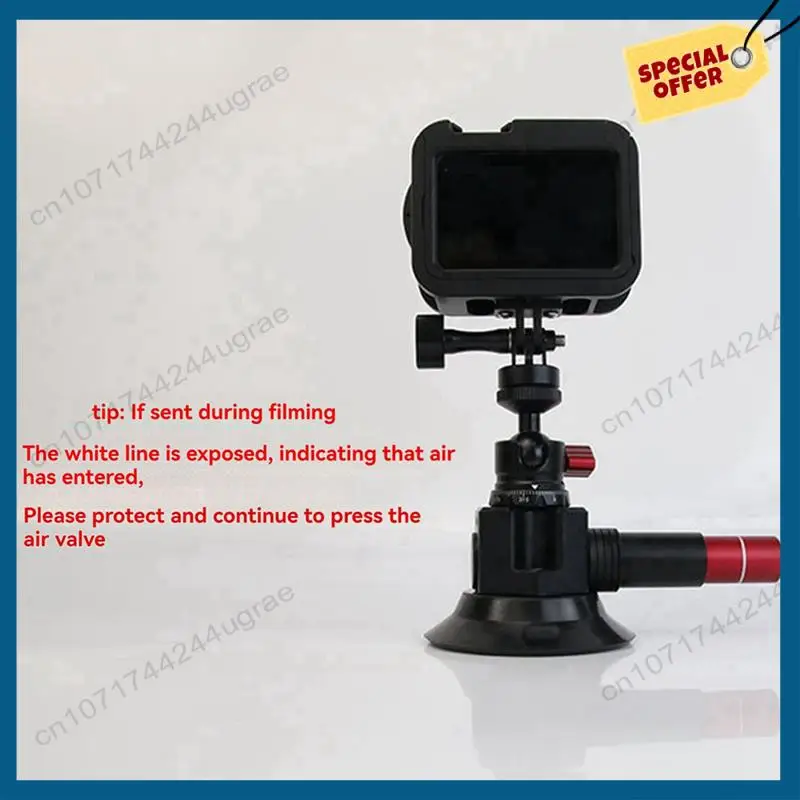 -A15I 2Pcs 3 인치 자동차 사진 흡입 컵 1인칭 관점 자동차 마운트 Gopro 액세서리에 적합 블랙