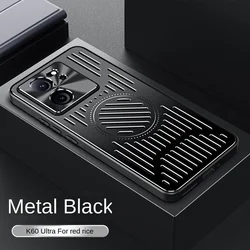 Luxury Hard Magnetic Aluminum Alloy Back Cover Protective Case - Mi 13T Pro (Black)