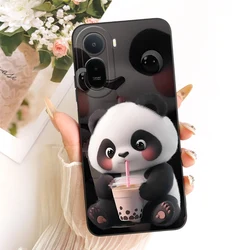 Cute Cat & Rabbit Cartoon Soft TPU Phone Case Cover for Xiaomi Poco C85x (TYhei2147)