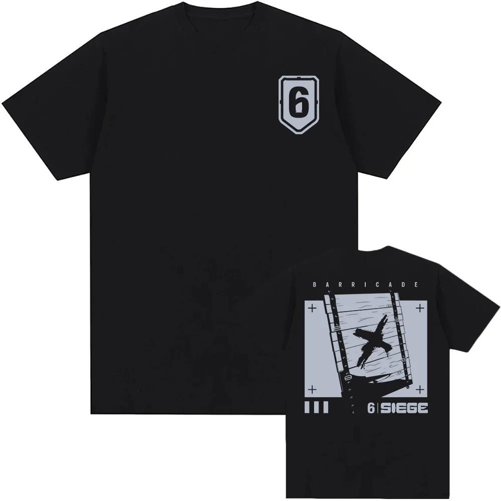 Hot Game Rainbow6 Six Siege Tees Summer O-neck Loose Male T-shirt ...