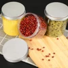 Plastic Jars Empty Makeup Container Clear Bottle For Kitchen Storage Dry Food 200/300/400/500ml PET Container Jars Pot with Lid 5