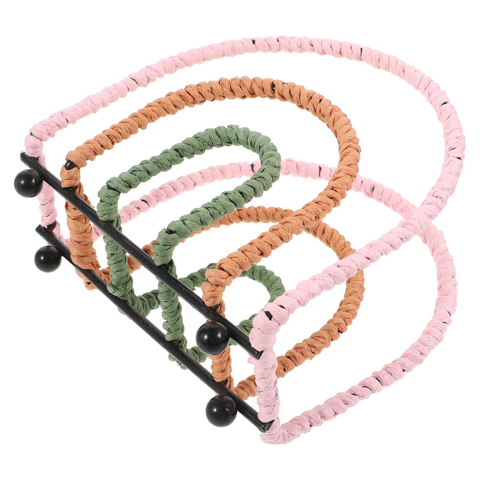 

Storage Rack Napkin Stand Ornament Paper Towel Holder Tissue Home Decorative Desktop Household Iron Vertical