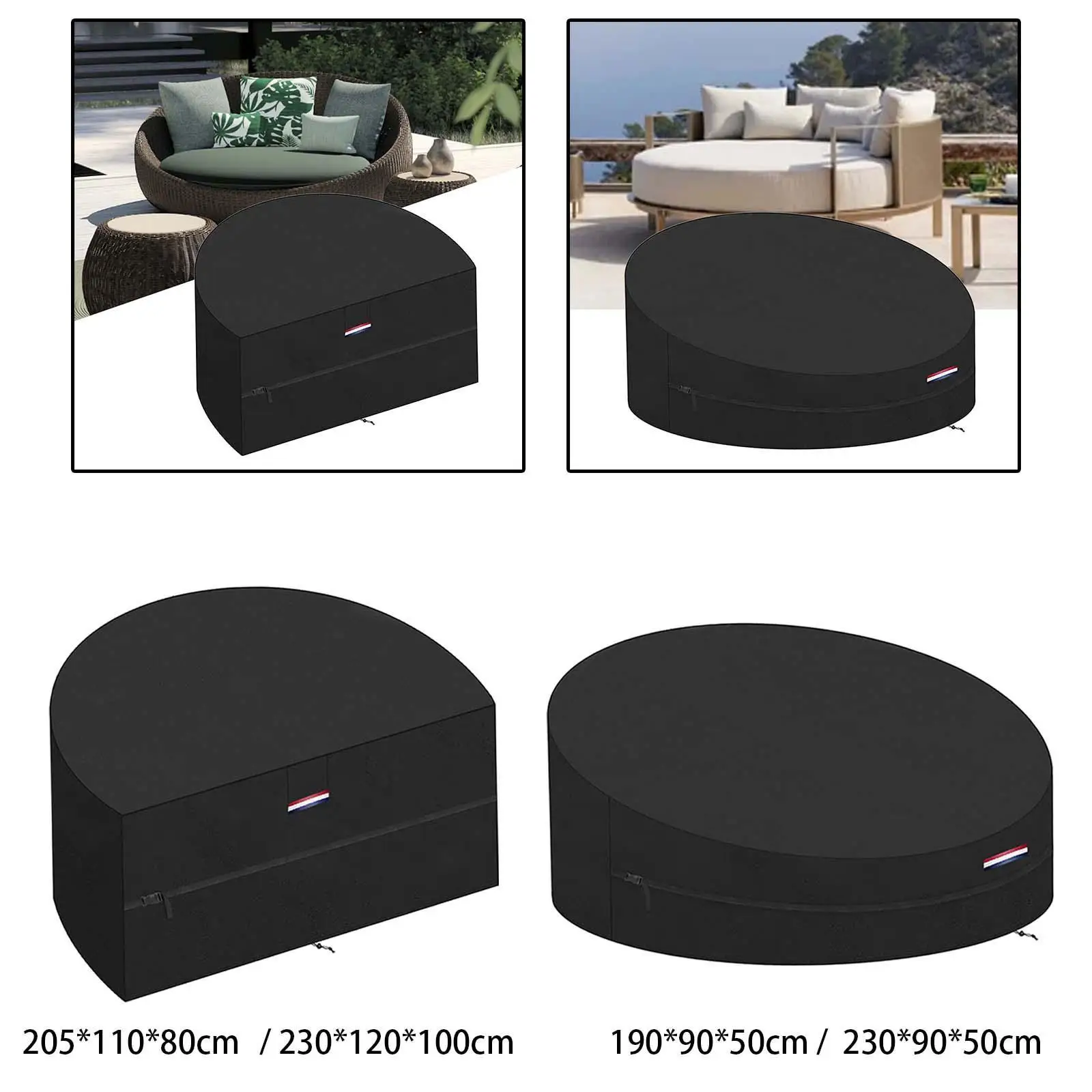 Lounge Chair Cover Sunlounger Cover Weather Protection Dustproof Outdoor Lounge Patio Lounger for Lawn