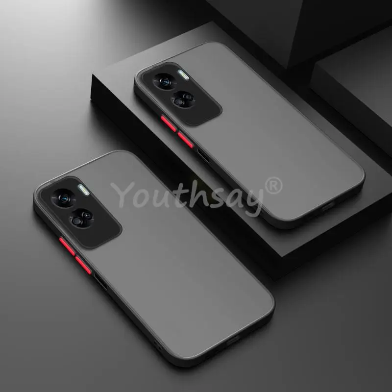 

For Honor 90 Lite Case Silicone Matte TPU Rubber Clear Capa Shockproof Case Honor 90 Lite Cover Honor 90 Lite Case