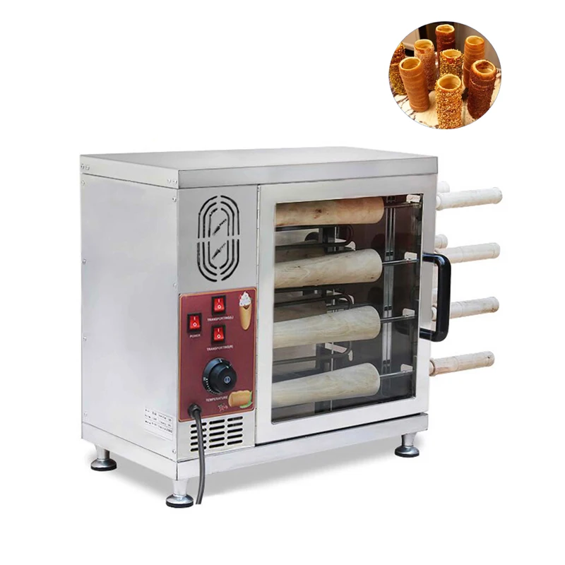 

Венгерская духовка для торта Kurtos Kalacs, 8 роликов, Венгерская Воронка для торта из нержавеющей стали, дымовая машина для торта