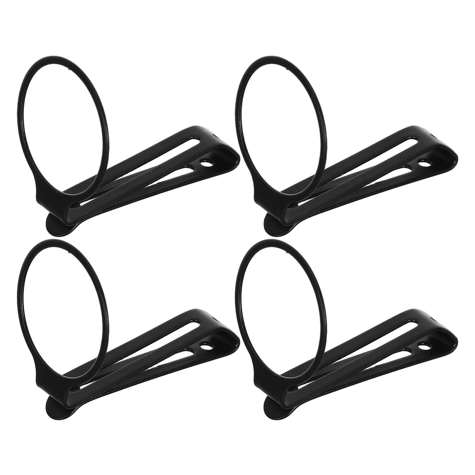 4Pcs 금속 손전등 벨트 클립 안전한 허리띠 홀더 휴대용 교체 포켓 토치 클립 하이킹 캠핑 작업 22Mm 내부