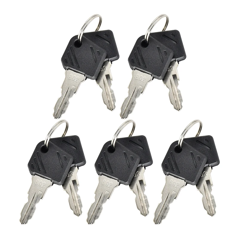 10pc Ignition Key 802 Compatible With Linde Forklift E16 Stacker Pallet Truck L12