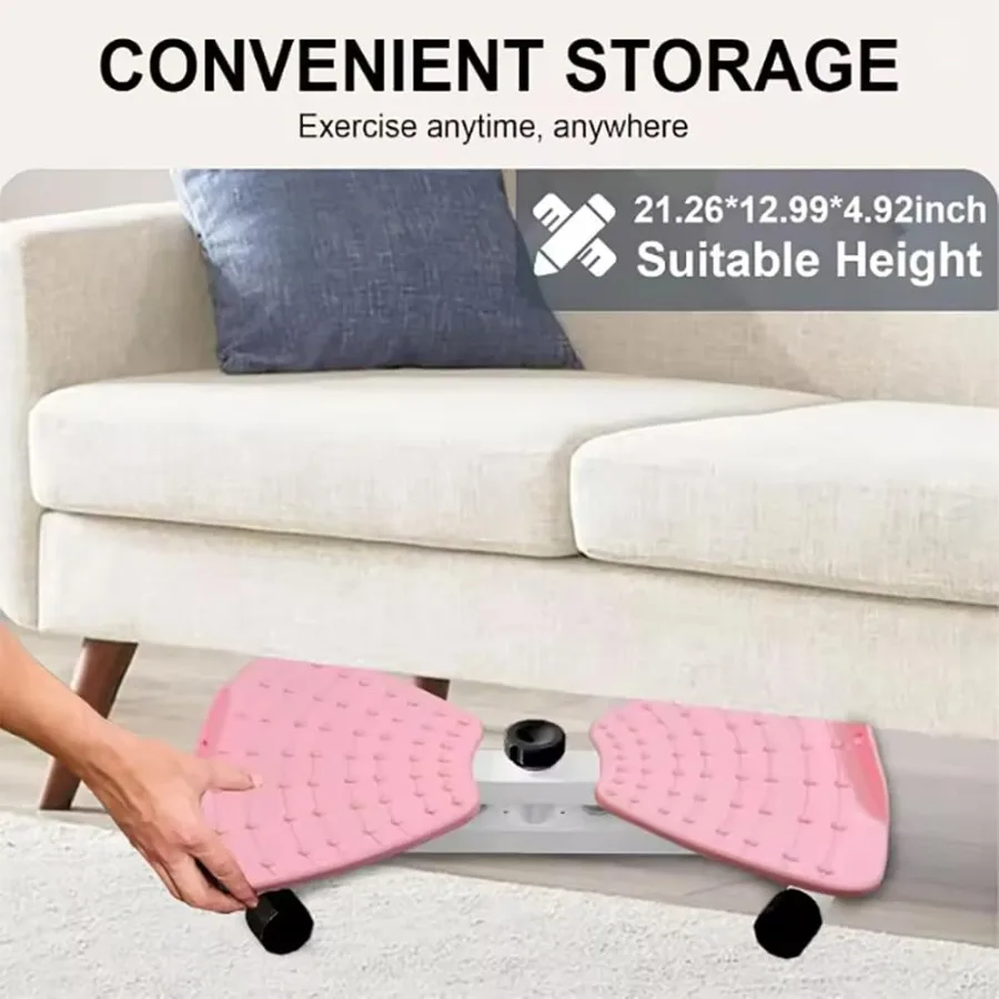 Waist Twister Machine, Pilates Twister with Digital Display, Adjustable Exercise Twist Board for Women Men, Home Noiseless Abs W