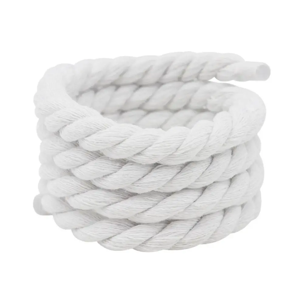 2PCS 10Colors Thick Rope Laces High Quality Round Weaving Twisted Rope Polyester Cotton 0.8cm120cm Width Solid Color Laces