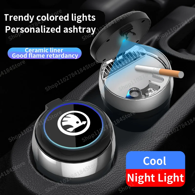 CarashtraydeodorantsmokefreeboxLEDlightportableinterior