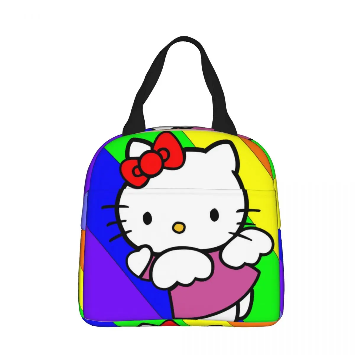 thumbnail image 1 of Bolsa térmica para el almuerzo con dibujos animados de HelloKitty de Kawaii Sanrio, bolsa térmica para el almuerzo, contenedor de gran capacidad, lonchera para mujeres, para trabajar y viajar, 1 of 5