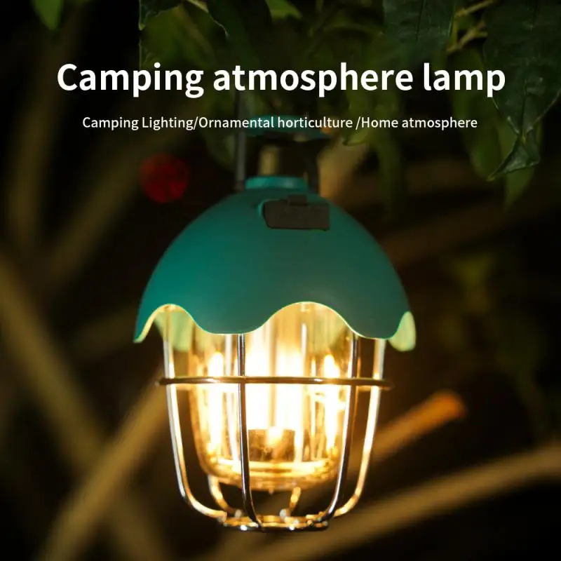 

Portable Camping Lantern Atmosphere Lamp Rechargeable Outdoor Travel Hiking Camping Lamp Tent Light Flashlights Camping Supplies