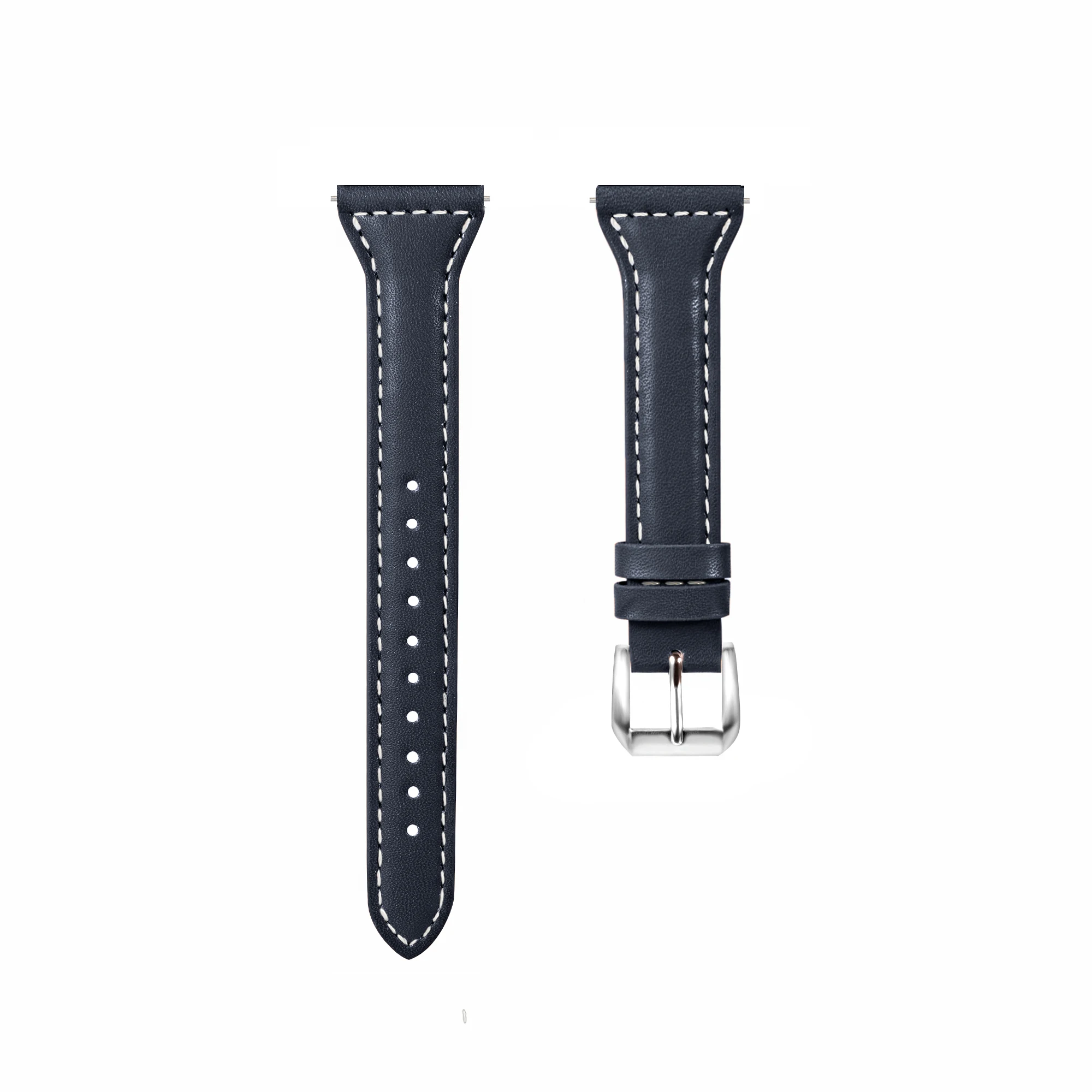 Elegant Slim Leather Watch Band Strap - Premium Quality 20/22mm Strap