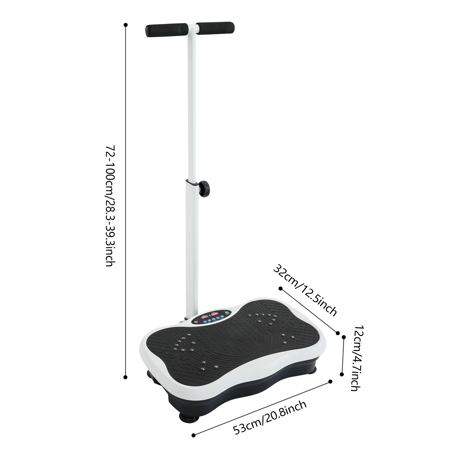 Vibration Platform Plate with Remote Control 180W Body Massager Machine With Resistance Bands Full Body Workout Platform 220V