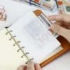 A6 A7 Binder Pockets Binder Folders for Notebook Divider Page Waterproof PVC Leaf Document Filing Bag 4