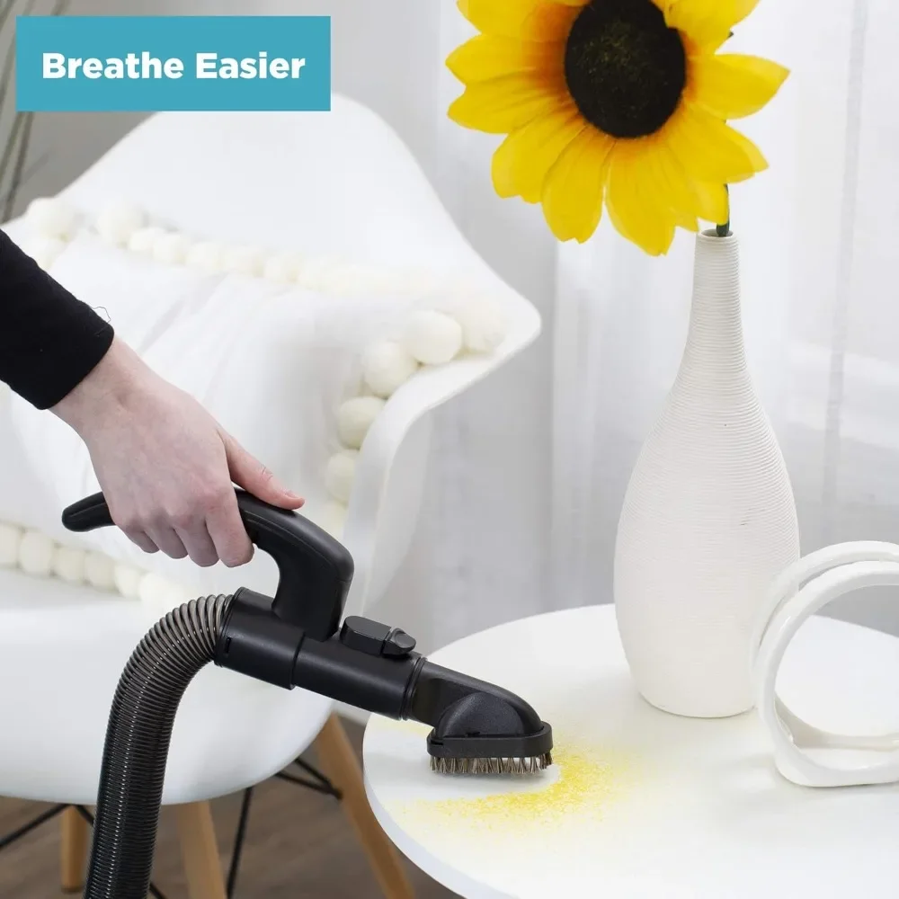 NEW-Allergy Bagged Vacuum Cleaners for Home, Carpet, Rugs, and Hardwood, Multi Surface Upright Vacuum Cleaner with Certified HEP