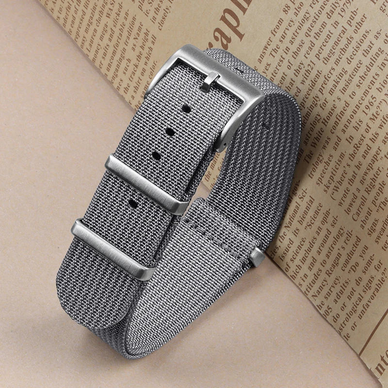 Braided Nylon Military Watch Strap - Versatile Mens and Womens Watch Band Bracelet