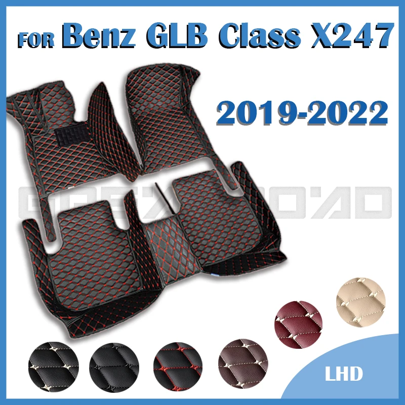 

Car Floor Mats For Mercedes Benz GLB Class X247 Seven Seats 2019 2020 2021 2022 Custom Auto Foot Pads Carpet Accessories