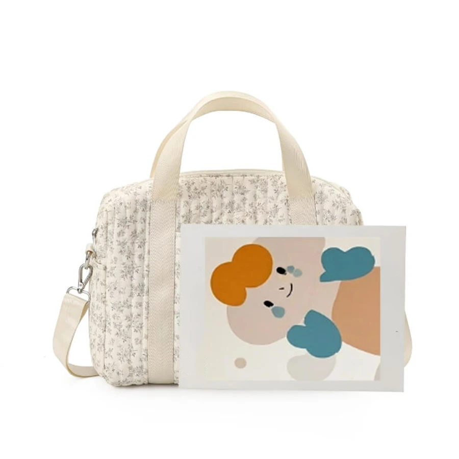 Bolso maternal para bebé bandolera con estampado de osito_voghion.com