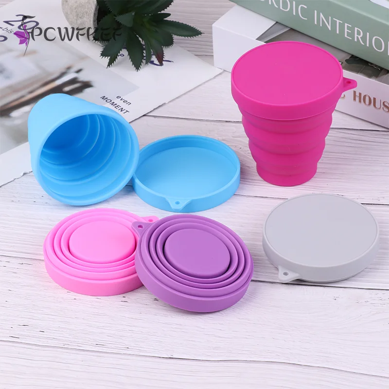 1PC Portable Menstrual Cup Collapsible Silicone Cup Sterilizing Feminine Hygiene Product