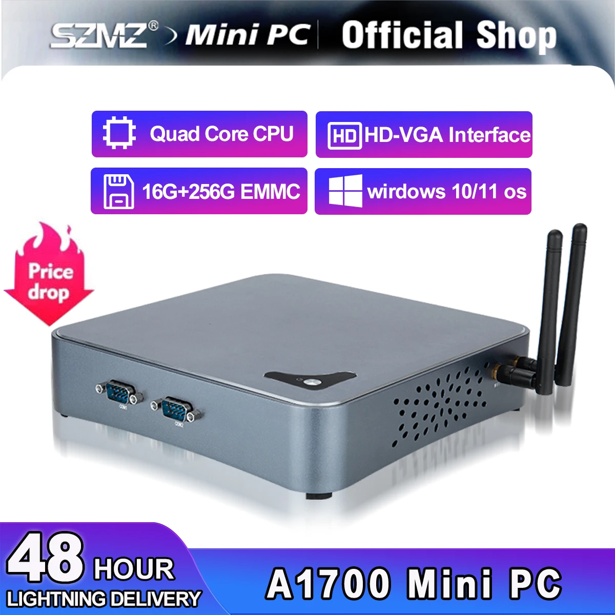 New SZMZ Mini PC Core i3 i5 i7 Processor DDR3 8G/16G 256GB SSD Windows 10 Linux Gaming Desktop Computer Gamer PC WiFi Bluetooth