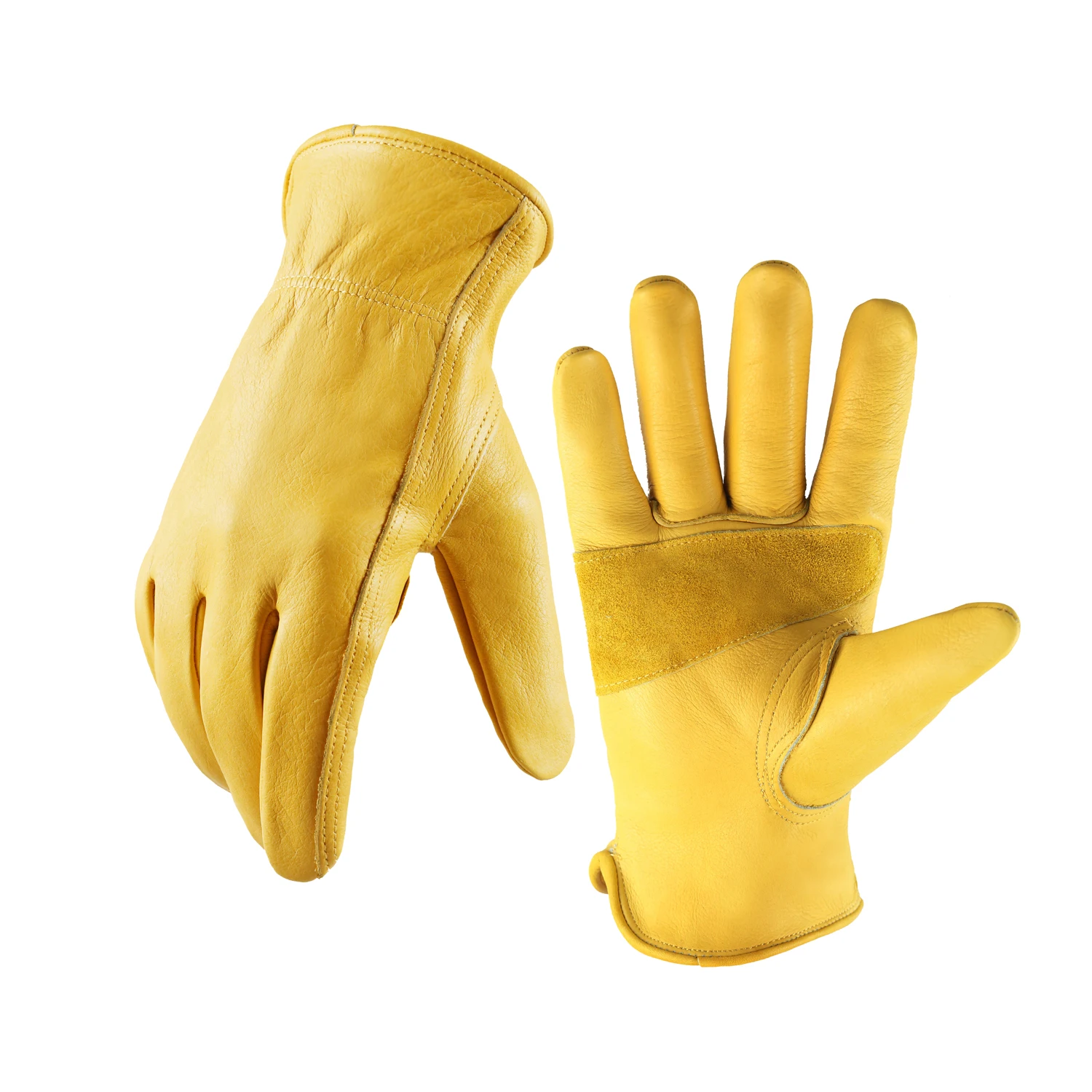 Gardening Work Gloves Rose Pruning Prick Resistant Cut Resistant Daily Protective Gloves 100percent Full Cowhide 1 Pairs