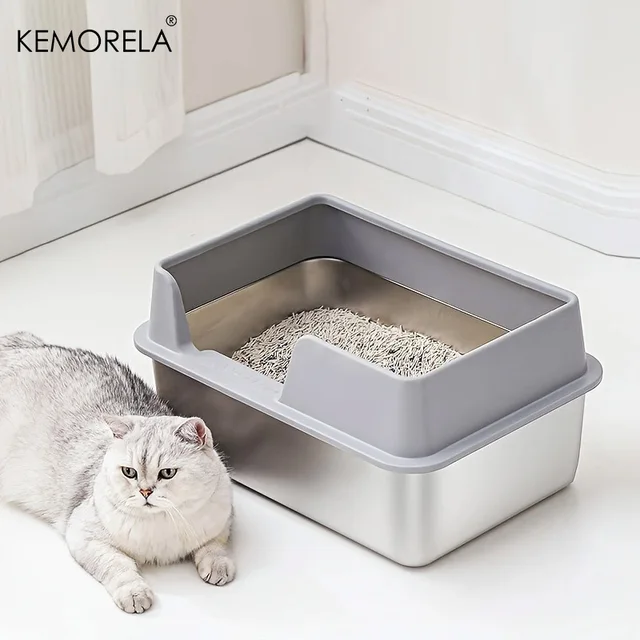 Stainless Steel Cat Litter Box 1