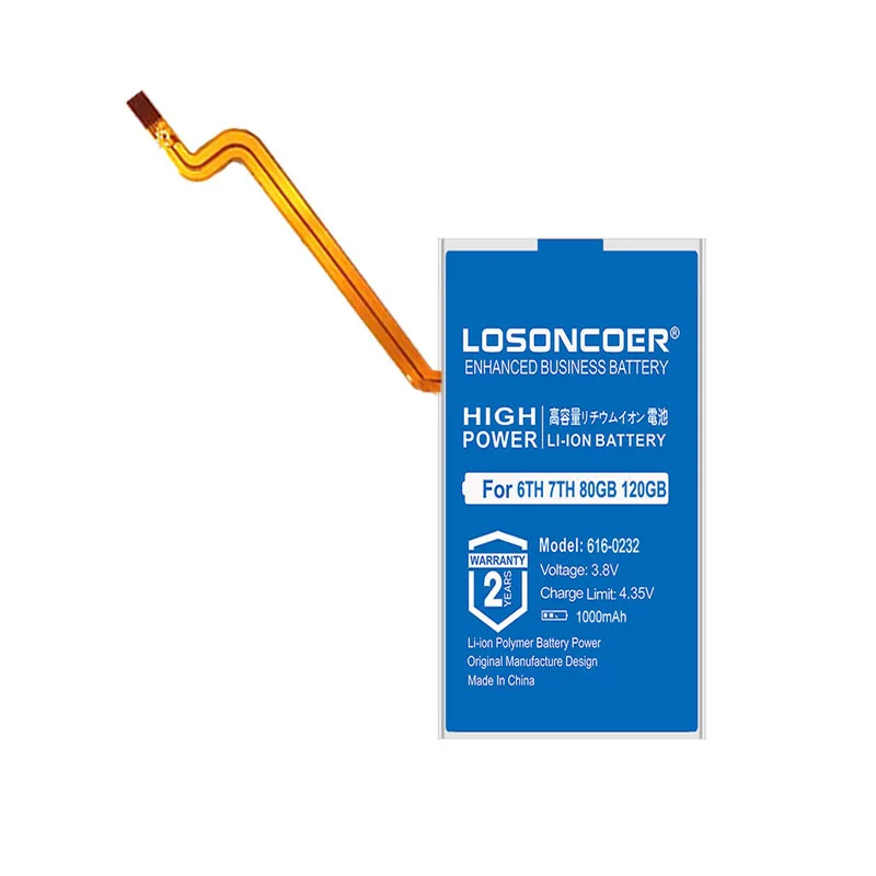 1PCS 616-0229 Replacement Battery 650mAh For Ipod Classic Gen 6th