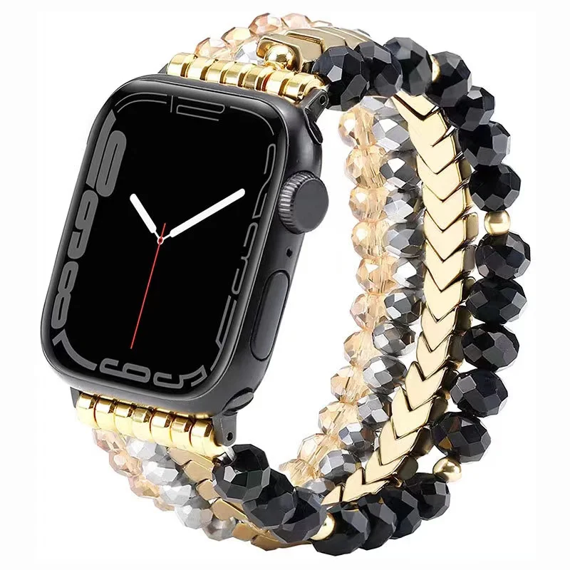 Jewelry+Alloy Metal Strap For Apple Watch Band 45mm 44mm 41mm 42mm 40mm 49mm Women Bracelet Wristband For iWatch 8 7 654 SE Belt