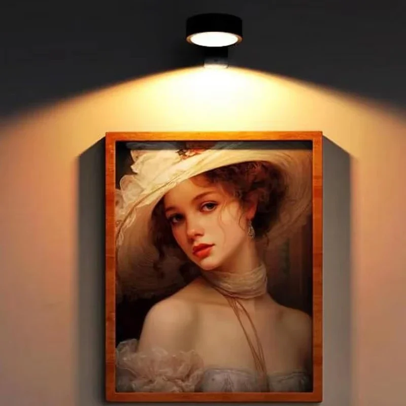 รูปสินค้า ไฟ LED ตกแต่งผนัง 13 สี RGB หรี่แสงได้ ภาพวาด Art Display ไฟแม่เหล็ก Ambient Decor Spotlight แบตเตอรี่