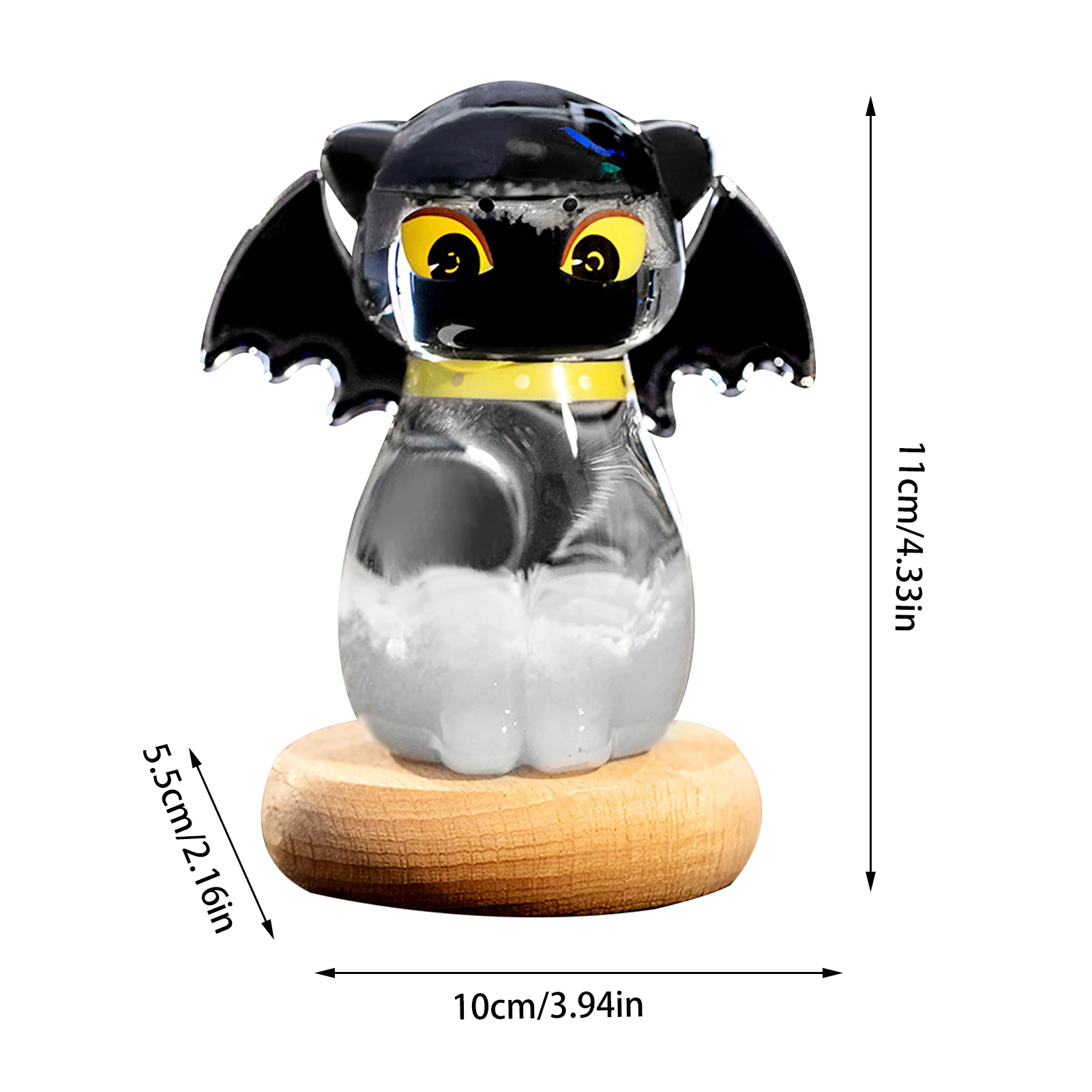 Cute Demons Cat Storm Glass Barometer Bottles Weather Predicting Creative Storm Glass Weather Forecaster Predictor Bottle