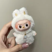 Broche Labubu pour série Love, pendentif, accessoires pour Mini lettre Labubu, collier de perles, accessoires de poupée, 4.0 3