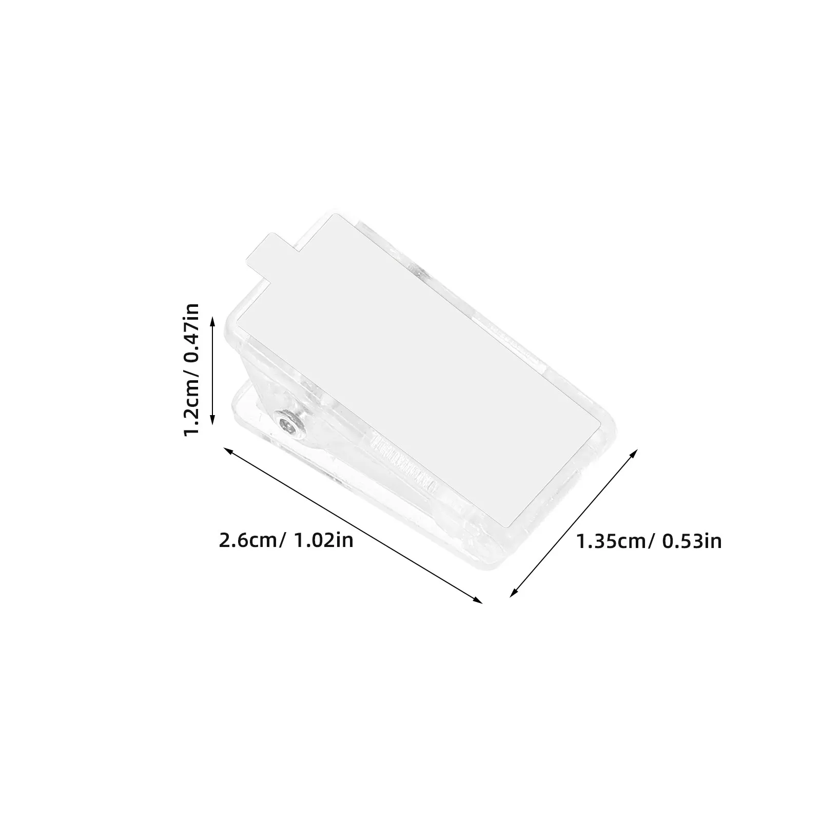 50Pcs 자체 접착 클립 플라스틱 배지 홀더 ID 카드용 클립 사진 걸이용 벽 태피스트리 클립