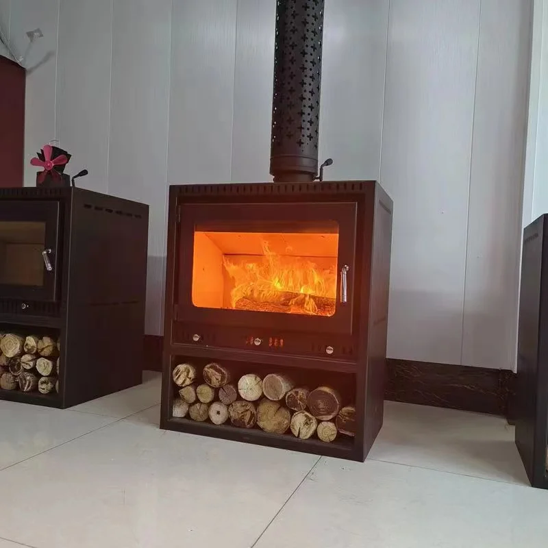 

Real fire fireplace, wood burning, household heating stove, stove, home stay villa, rural decoration