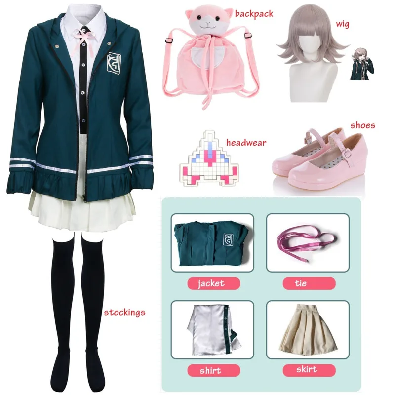 Anime Danganronpa Chiaki Nanami Cosplay Uniform Jacket Shirt