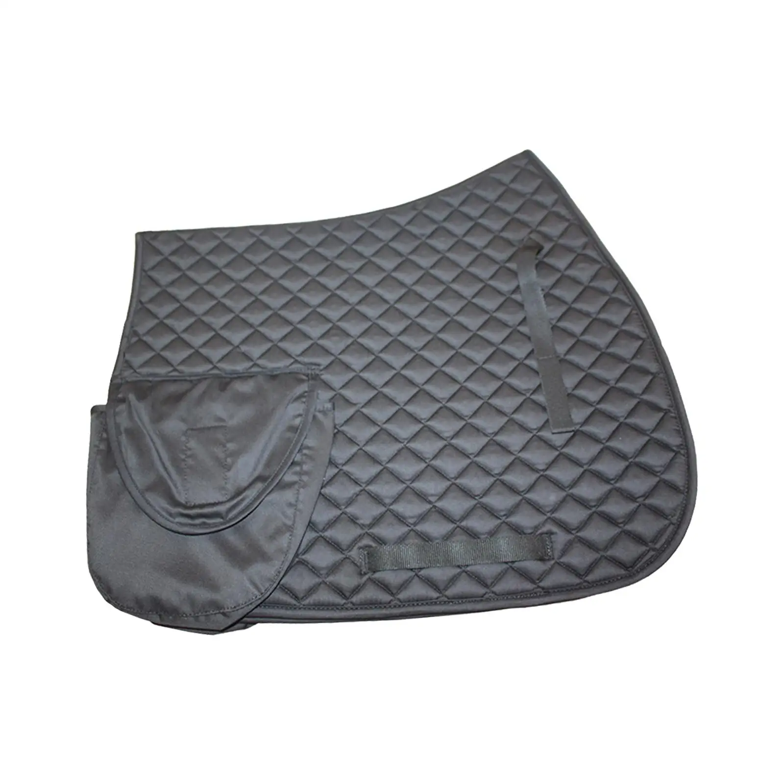 Horse Saddle Pad with Pocket Wear Resistant Cotton Practical Horse Sweat Pad