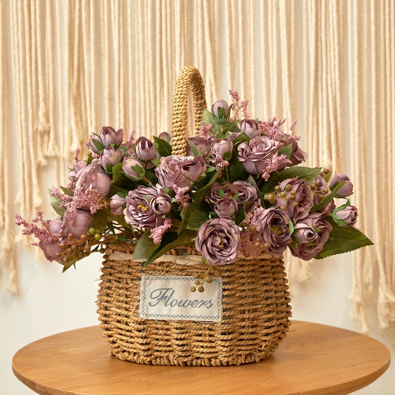 Künstliche Blume Seide Pfingstrose Rose Hause Zimmer Vase Outdoor Hof Garten Festival Tisch Dekor DIY Hochzeit Brautstrauß Hotsale Diy – Detail 4