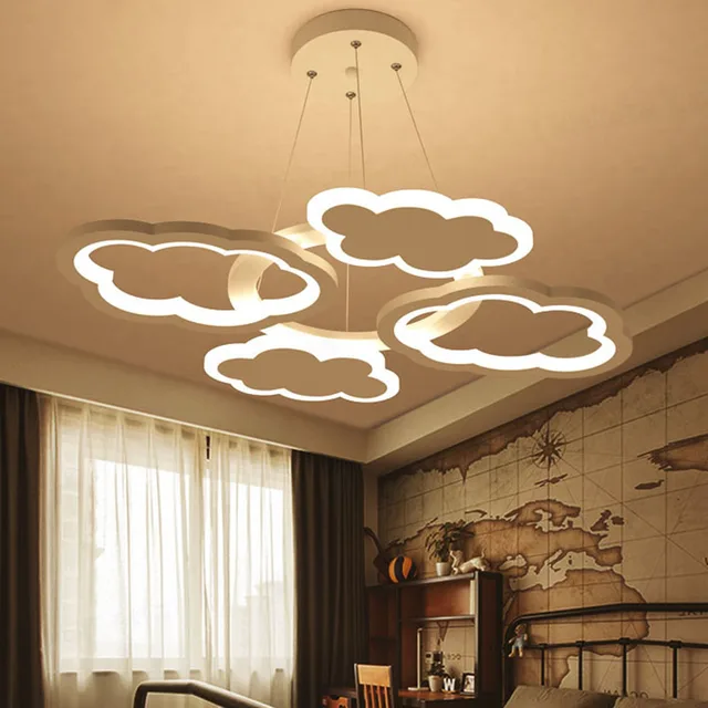Cloud Chandeliers for Girls Boy Interior Ceiling Decoration