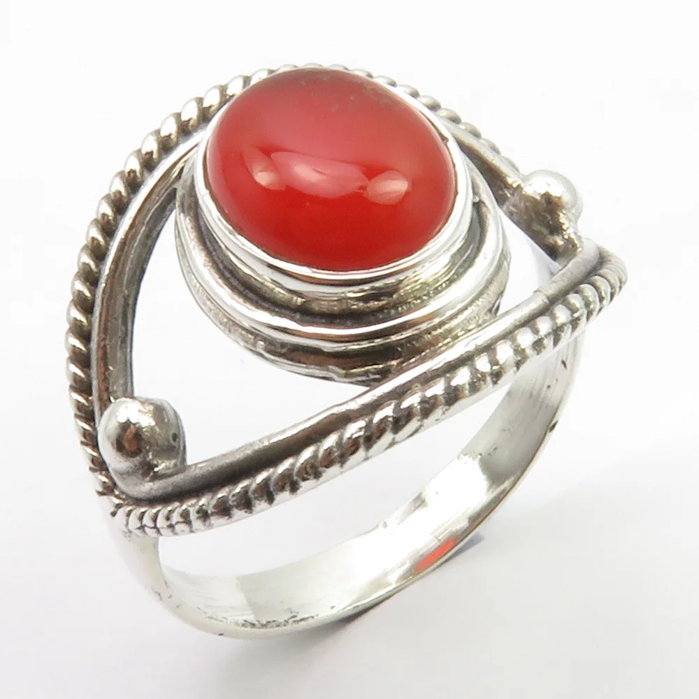 

Semi-precious Stone For Women Fashion Ring Size 9