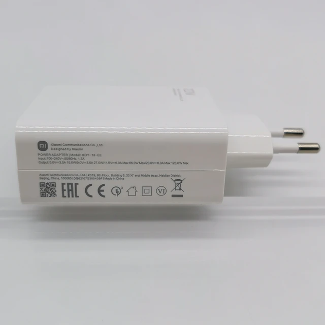 Xiaomi Mi 120W Fast Charger for Mi 10 10T 11 11T 12 13 12S Ultra Lite 11i  Poco F3 F4 X3 X4 GT M4 Redmi Note 10 11 11T 12 K60 Pro