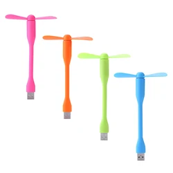 2021 Flexible Mini USB Fan Power Bank/Notebook Portable Summer Cooler Gadgets Mini Fan Removable Fans for Type-C