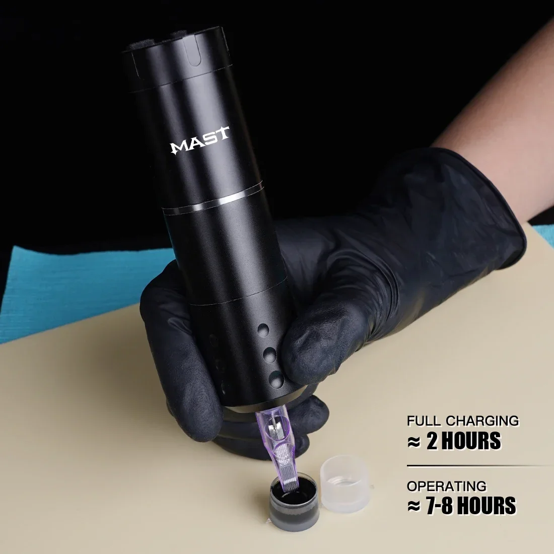 MAST Tattoo A1 Professional Wireless Tattoo Machine Pen Battery Portable Power Coreless Powerful Motor Digital LED Makeup tattoo pen tattoo supplies tattoo motor