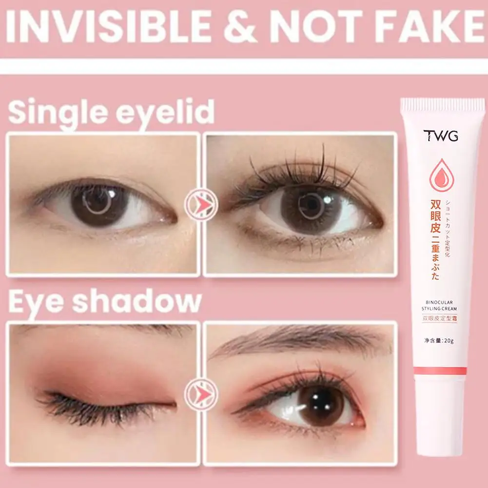 Double Eyelid Shaping Cream Invisible Double Eyelids Big Eye Natural Lasting Waterproof Lift Eyelid Glue Serum Eye Makeup Tools double eyelid styling glue