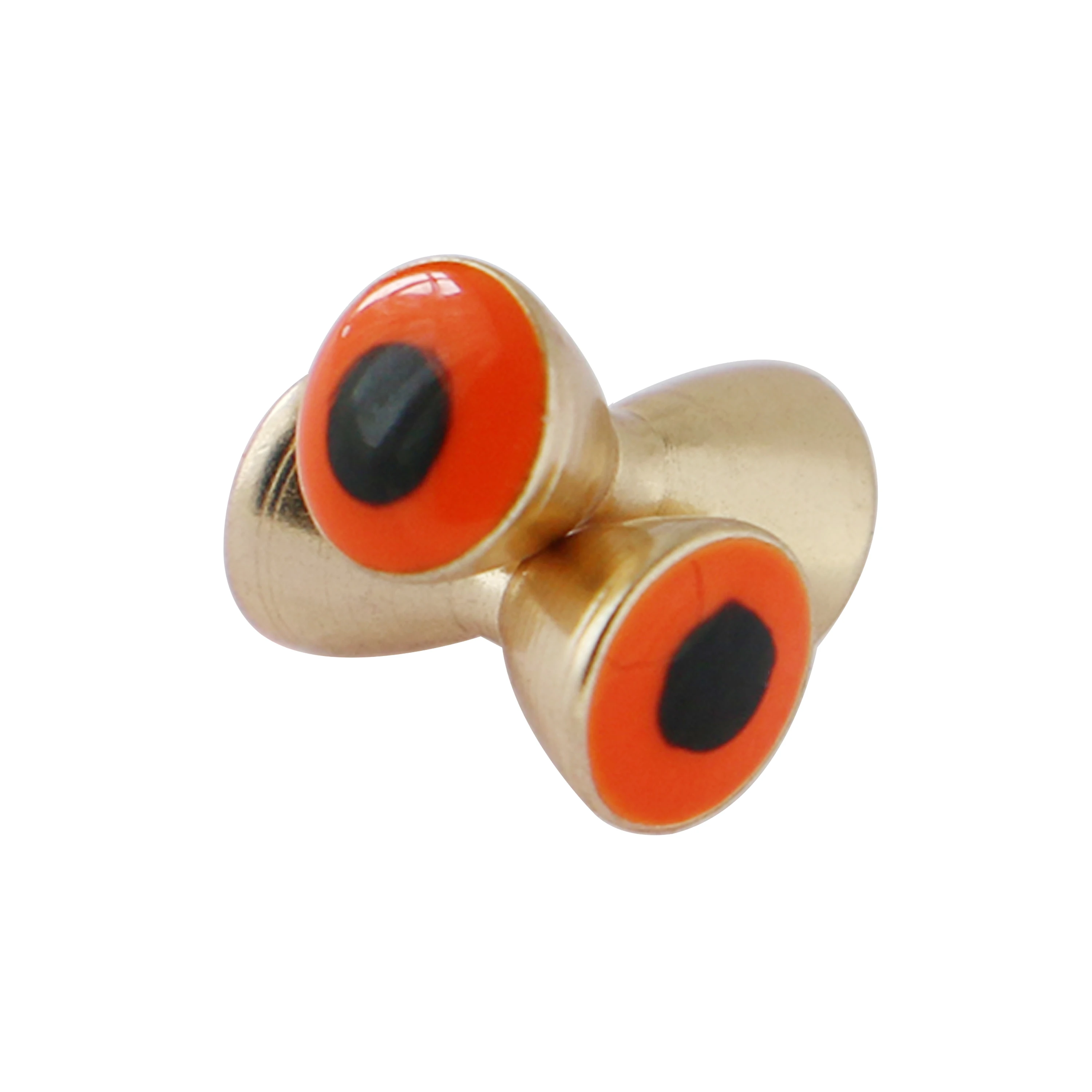 Vibrant Multi-Color Brass Dumbbell Eyes Set for Fly Tying – 25 Pack, 3 Size Assortment