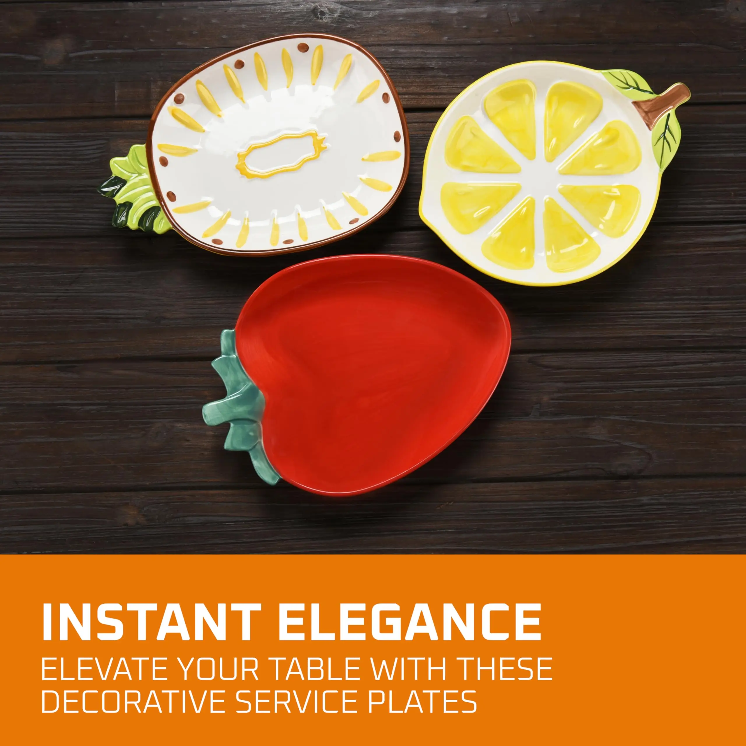 Multicolor Ceramic Plate Sets Polka Dot Design Scratch-Resistant Non-Toxic Lead-Free Decorative Service Plates for Special