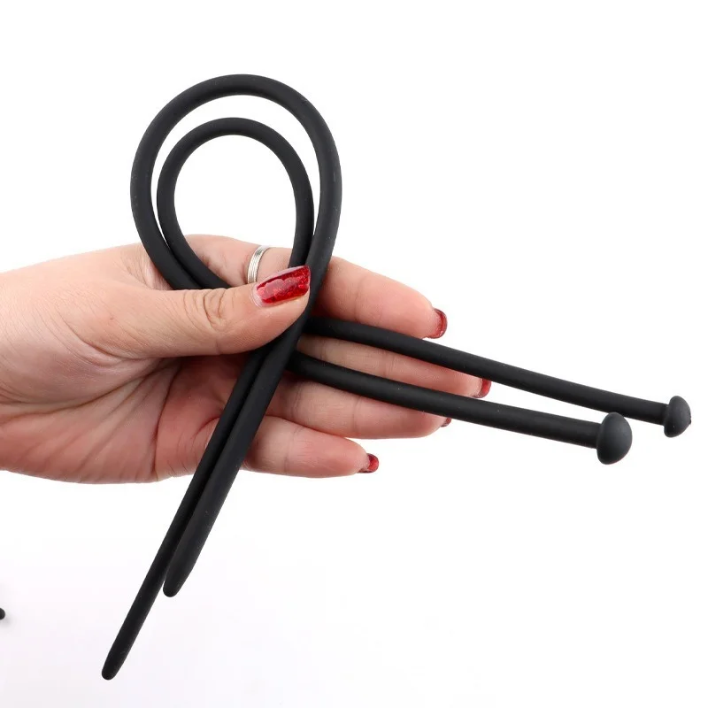 Silicone Urethral Catheter Dilator Sounding Penis Plug Insert Urethra Catheters Adult Sex Toys for Men Gay Horse Eye Stimulator